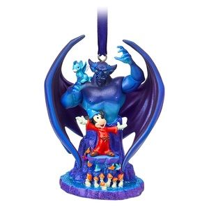 Disney Sketchbook Fantasia Sorcerer Mickey Chernabog Ornament NEW